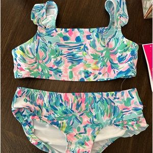 NWT Lily Pulitzer girl bikini size 8.